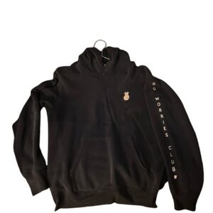 Uniqlo Dark Navy Blue “No Worries Club” Hoodie